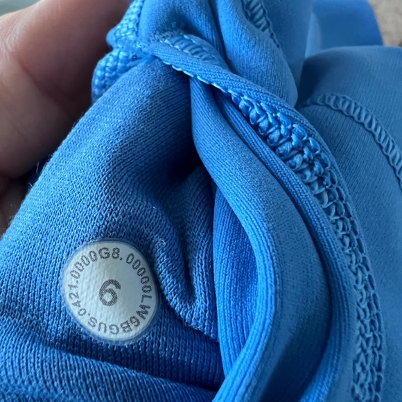 Lululemon Wunder Train High-Rise Crop 23" Blue Nile Size 6 - Picture 5 of 5